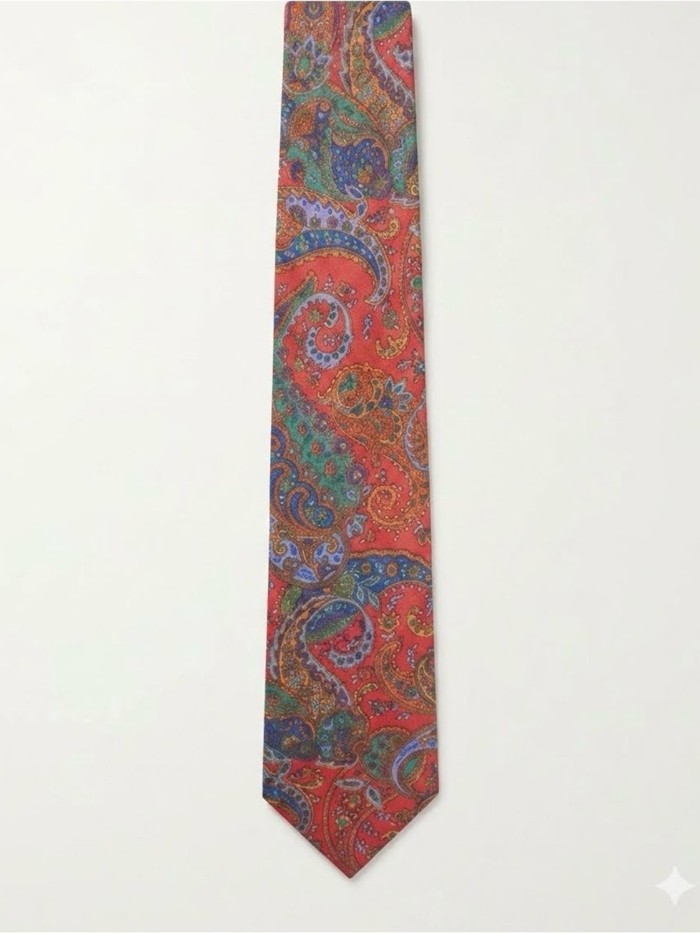 Vintage Smithsonian Institution 100% Silk Tie – Made in Italy, Paisley Pattern